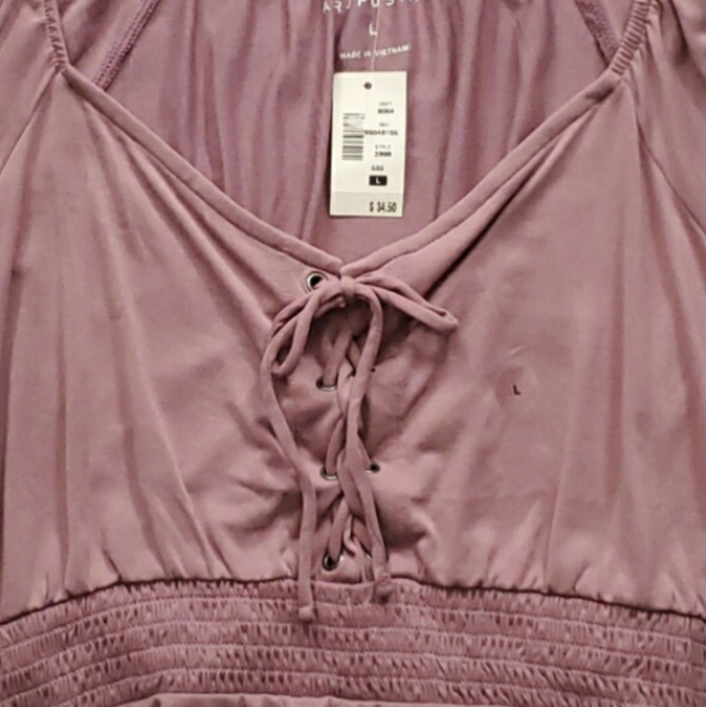 NWT Aeropostale Crop Top - Purple - Size L - Women - Picture 3 of 5